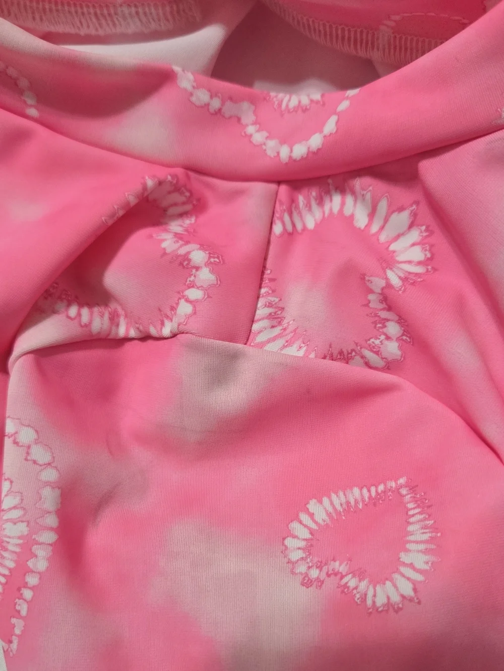 Young hearts swim 2 piece pink love rash guard and swim suit set